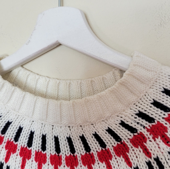 J. Crew Factory Mercantile Fair Isle Ivory Sweater Small - Picture 5 of 9